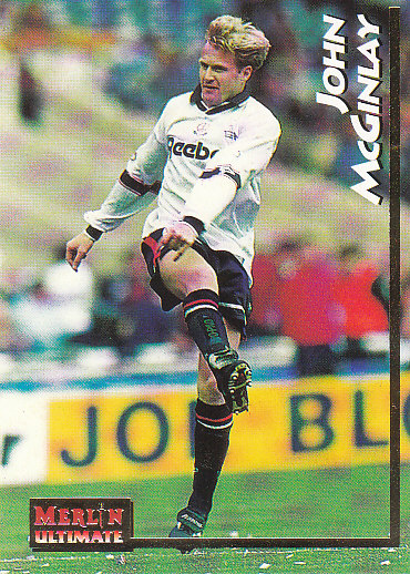 John McGinlay Bolton Wanderers 1995/96 Merlin Ultimate #44